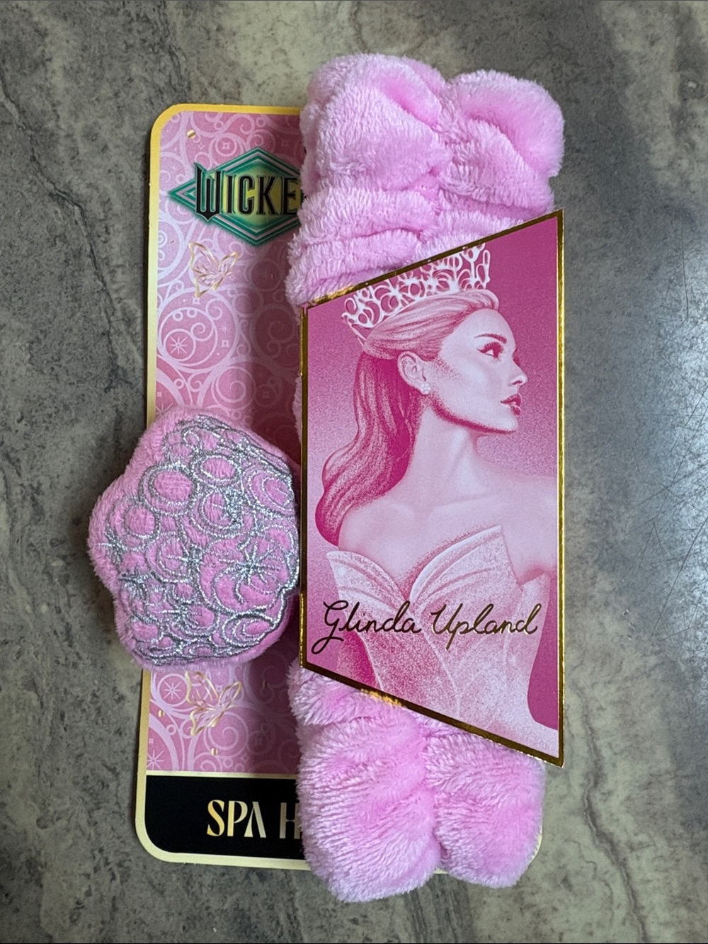 Wicked Glinda Pink Plush Spa Headband